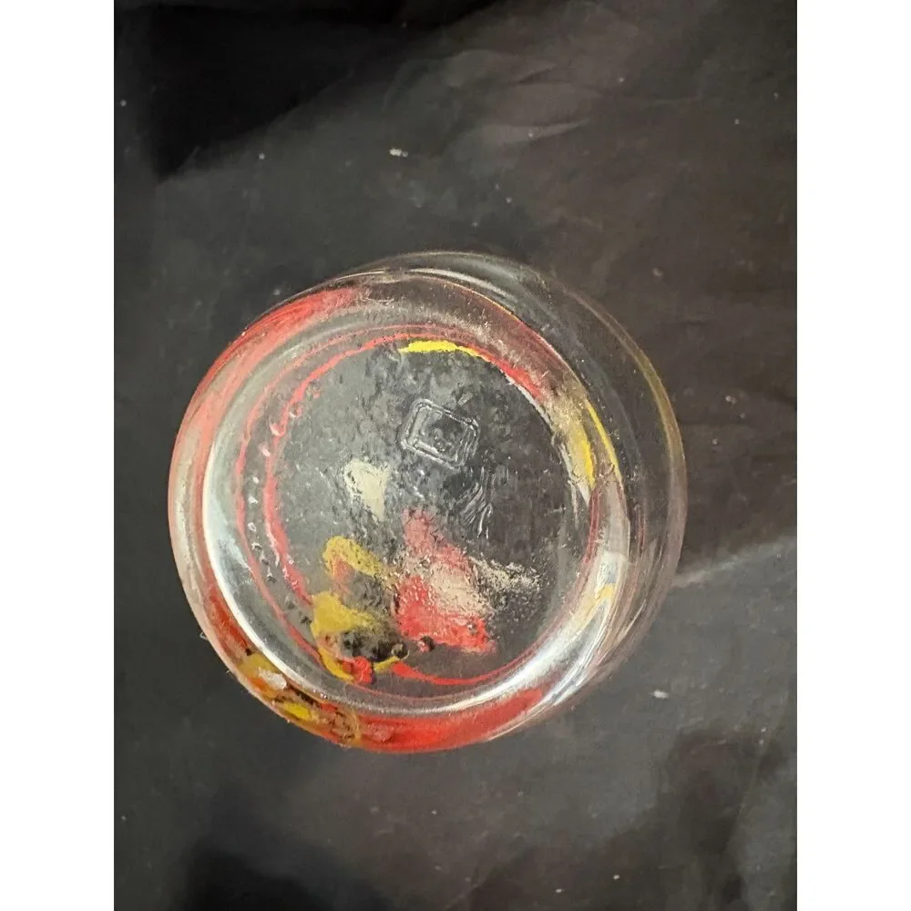 Vintage Anchor Hocking Disney Mickey & Minnie Mouse Glass Tumbler